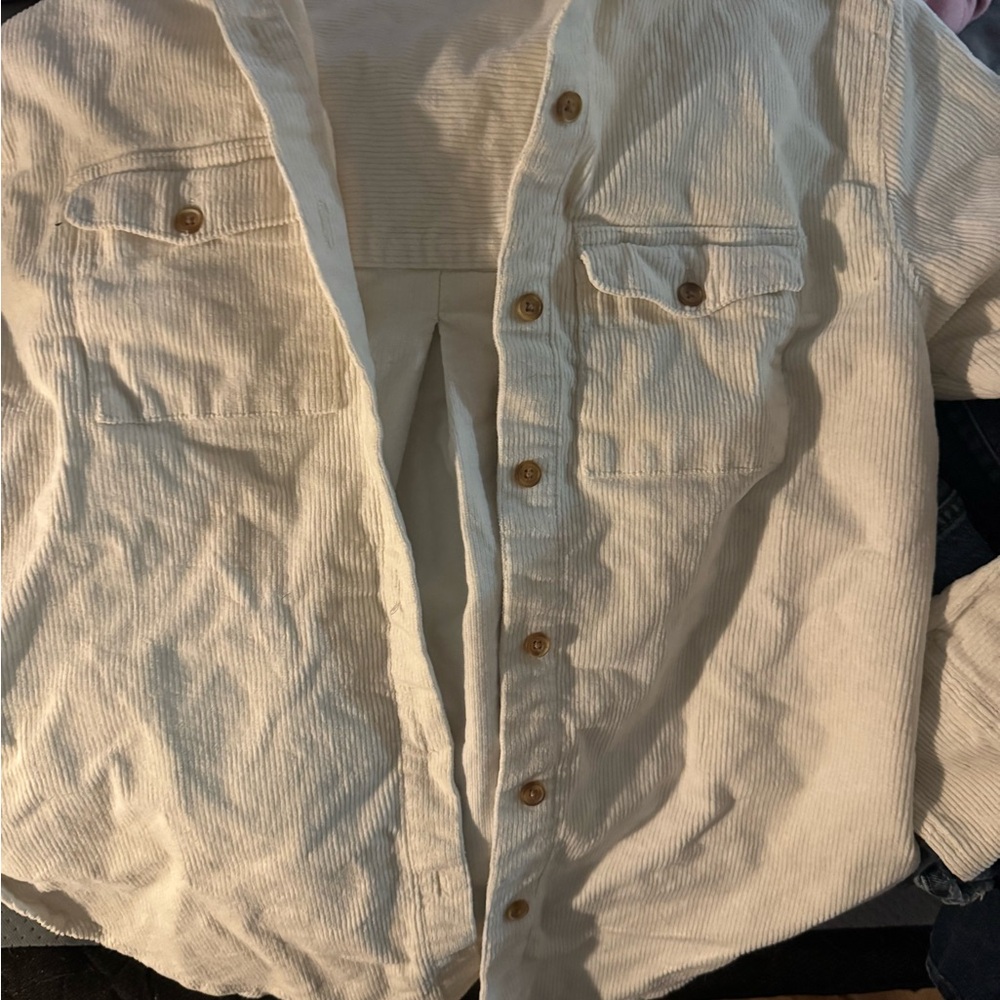 Joe Fresh Off-White Corduroy Shirt